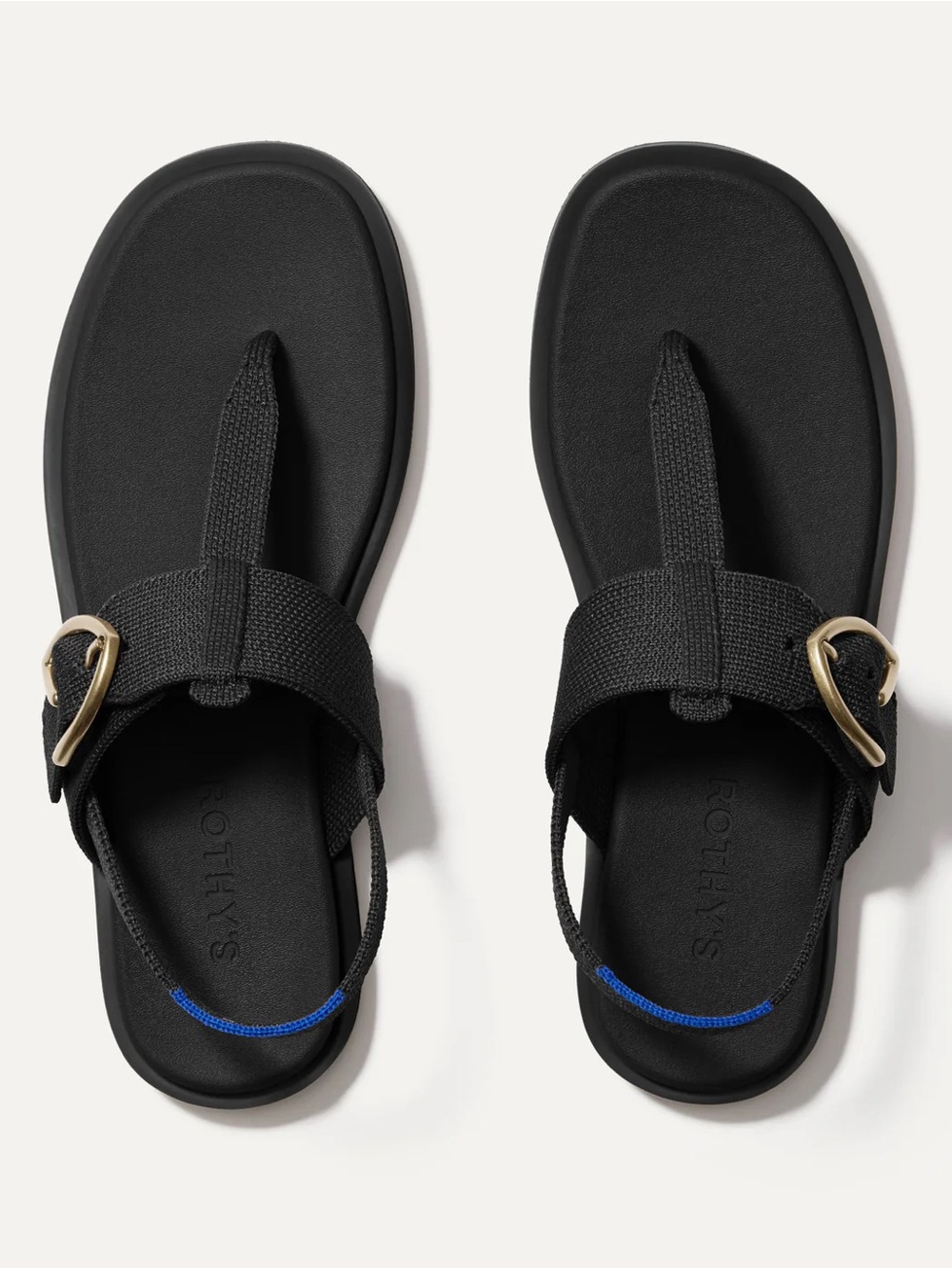 Rothy's T-Strap Sandal Box Label - Black size 8.5 New in box!